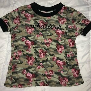 Whatever Camo Flower 🌺 T-Shirt